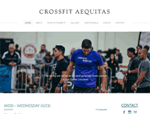 Tablet Screenshot of crossfitaequitas.com